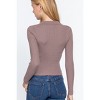 Slickblue Women's Zipper Front Sweater with Notched Collar, Long Sleeve Knit Top, Brick/Cream Beige/Dusk Mauve, Size S-L - 4 of 4