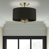Livex Lighting Huntington 3 - Light Semi-Flush Mount in  Antique Brass - 4 of 4