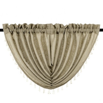 Kate Aurora Living Textured Crepe Sheer Single Window Curtain Treatments And Valances