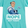 Girls' - Avatar: The Last Airbender - Sokka Nope Fitted Short Sleeve Graphic T-Shirt - 2 of 4