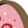 Creative Products Valentine Things Monogram Round Brown Framed Print - 3 of 4