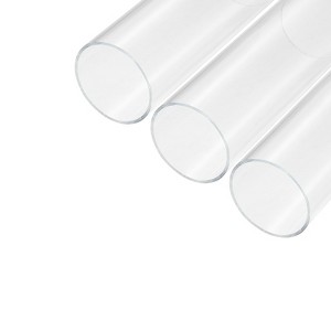 Unique Bargains Lamp Lantern Water Cooling System Acrylic Round Pipes Clear 3 Pcs 6" - 1 of 4