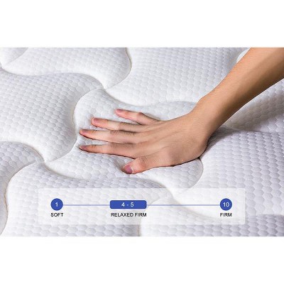 Dexmalle 10 Inch Breathable Cool Cover Memory Foam Spring Hybrid Mattress