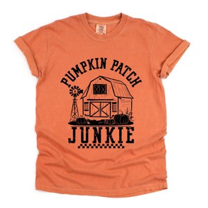 Simply Sage Market Pumpkin Patch Junkie Barn Garment Dyed Tee - 1 of 4