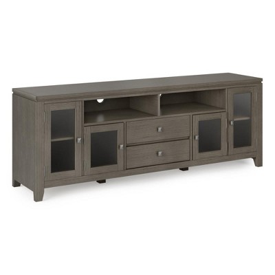 Farmhouse Brown Solid Wood 72" Wide TV Media Stand