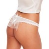 Adore Me Women's Bridal Veil Panty Thong - 2 of 4