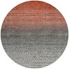 Rust And Gray Abstract Washable Indoor Outdoor Area Rug - 4 of 4