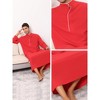 Lars Amadeus Men's Long Sleeves Solid Color Banded Collar Nightgown - 3 of 4