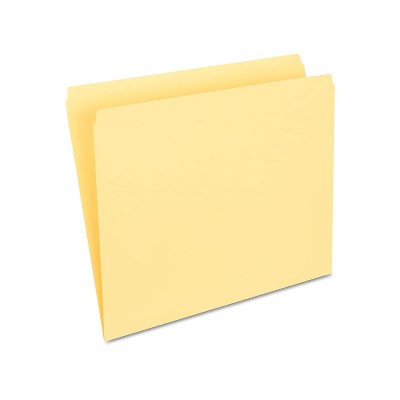 HITOUCH BUSINESS SERVICES File Folders Straight Cut Letter Size Yellow 100/Box TR509661/509661