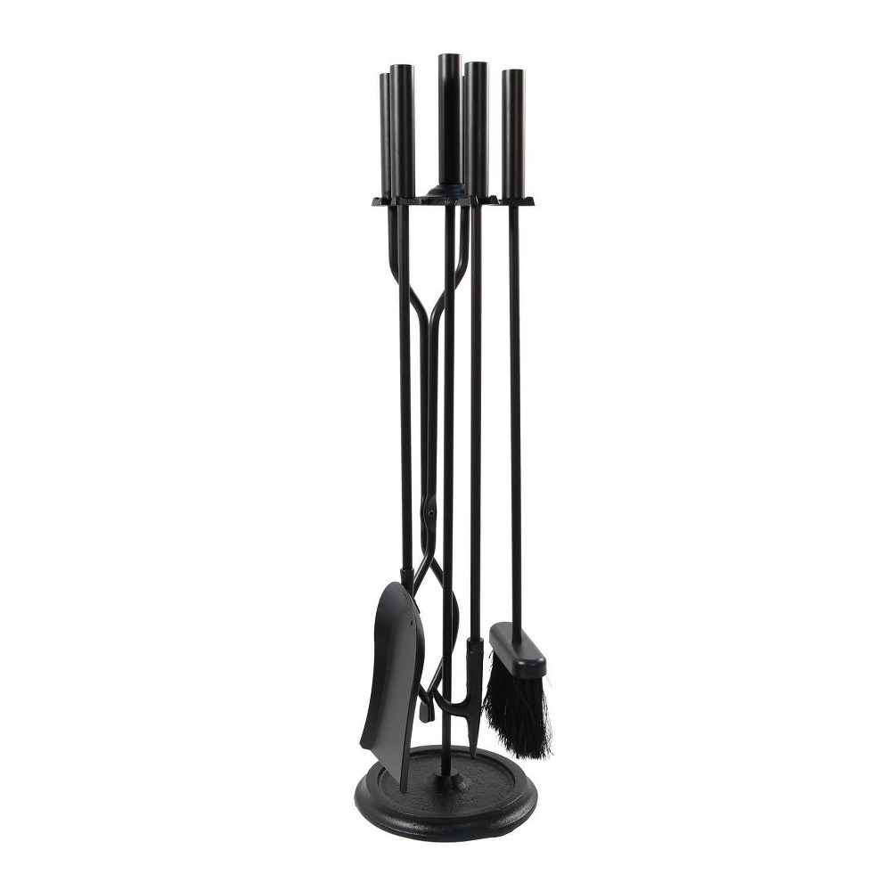 Photos - Garden & Outdoor Decoration Achla Designs 4pc Neoclassic Iron Fireplace Tools Black