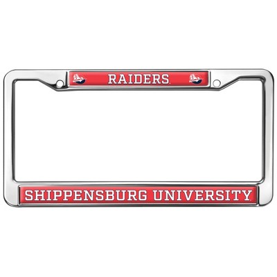 Shippensburg University Raiders Full Size Standard License Plate Metal Frame