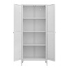 Maliang 27.56 x 13.78 x 64.96" 2 Doors Metal Storage Cabinet, Kitchen Pantry Cabinet With Adjustable Shelves - 3 of 4