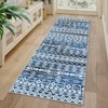 Modern Geometric Area Rug for Living Room, Plush & Soft Faux Wool,Machine Washable Non-Slip Large Carpet for Living Room, Bedroom - 2 of 4