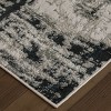 Micah Modern Abstract Black/White/Gray Area Rug - 3 of 4
