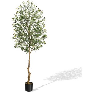 Whizmax Tall Faux Olive Tree, Realistic Tall Silk Olive Trees with Branches,Fruits and Dried Moss,for Modern Home Office Living Room Decor Indoor - 1 of 4