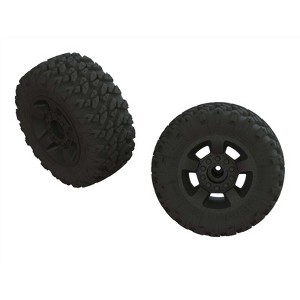 Arrma ARA550052 Wheels & Tires Dboots Ragnarok MT Black 2pcs - 1 of 1