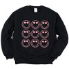 Simply Sage Market Women's Graphic Sweatshirt Love Smiley Grid - 2 of 4