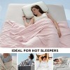 Cooling Blankets for Hot Sleepers Summer Blanket Cold and Lightweight Gift for Night Sweats Ice Cooled Breathable Comforter for Bed - 4 of 4