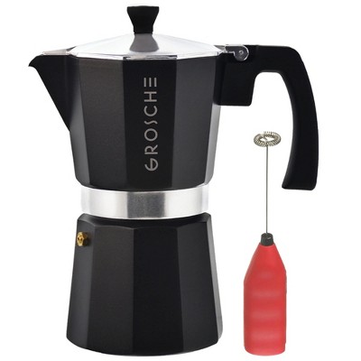 GROSCHE Milano Stovetop Espresso Maker Moka Pot Home Espresso Coffee Maker