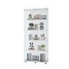 Floor Standing Glass Cabinet 5 Shelves 2 Doors Collection Display Case Curio Cabinet For Living Room Bedroom - 2 of 4