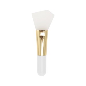 Unique Bargains Short Handle Facial Mask Brush Gold Tone 1 Pc - 1 of 4