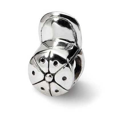 Black Bow Jewelry Sterling Silver Ball Cap Bead Charm