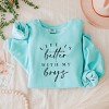 Simply Sage Market Life Is Better With My Boys Lightweight Garment Dyed Sweatshirt - 3 of 4