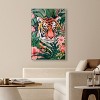 Art Remedy Tiger Hidden in Tropics Tropical Jungle Animals Wall Art Framed - 2 of 4