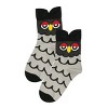 Wrapables Novelty Animal Print Crew Socks (Set of 5), Colorful Owl - 2 of 4