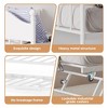 Jojoka Metal Daybed with Pop-Up Trundle and Lockable Casters, Space-Saving Sofa Bed Frame with Stylish Headboard - 4 of 4
