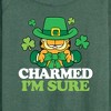 Women's - Garfield - Charmed I'm Sure Lightweight French Terry Wide Neck Long Sleeve Shirt - 2 of 4