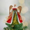 Northlight Lighted Angel with Golden Wings Christmas Tree Topper - 12" - Clear Lights - image 2 of 4