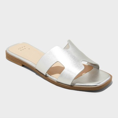 Women's Nina Slide Sandals with Memory Foam Insole - A New Day™