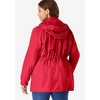 Woman Within Women's Plus Size Fleece-Lined Taslon Anorak - 3 of 4