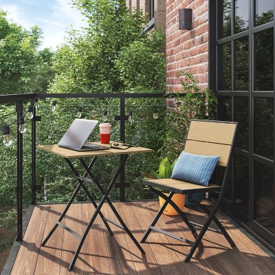 Esker Recycled Resin Outdoor Portable Patio Folding Chair Brown - Threshold&#8482;_6