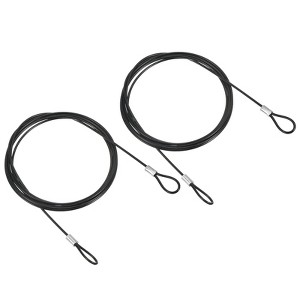 Unique Bargains Stainless Steel Stage Lighting Luggage Lock Double Loop Safety Lock Cables - 1 of 4