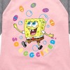 Girls' - SpongeBob Squarepants - So Eggcited Shirt Tail Raglan Graphic T-shirt - 2 of 4