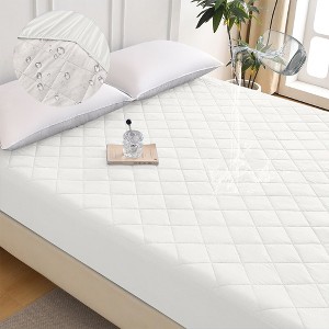Kumasinova Waterproof Mattress Pad,Diamond Grid Ultrasonic Mattress Protector with Brushed Fabric and Cotton Filling,Machine Washable - 1 of 4