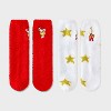 Women's The Grinch Snow Globe Box of Cozy Embroidered Crew Socks - Red/White 4-10 - 2 of 4