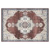 Vintage Oriental Distressed Rug Machine Washable Rug Non Slip Rug - 3 of 4