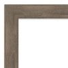 31" x 31" Non-Beveled Hard Mocha Wood Wall Mirror - Amanti Art: Modern Square Design, Includes Mounting Hardware - image 3 of 4