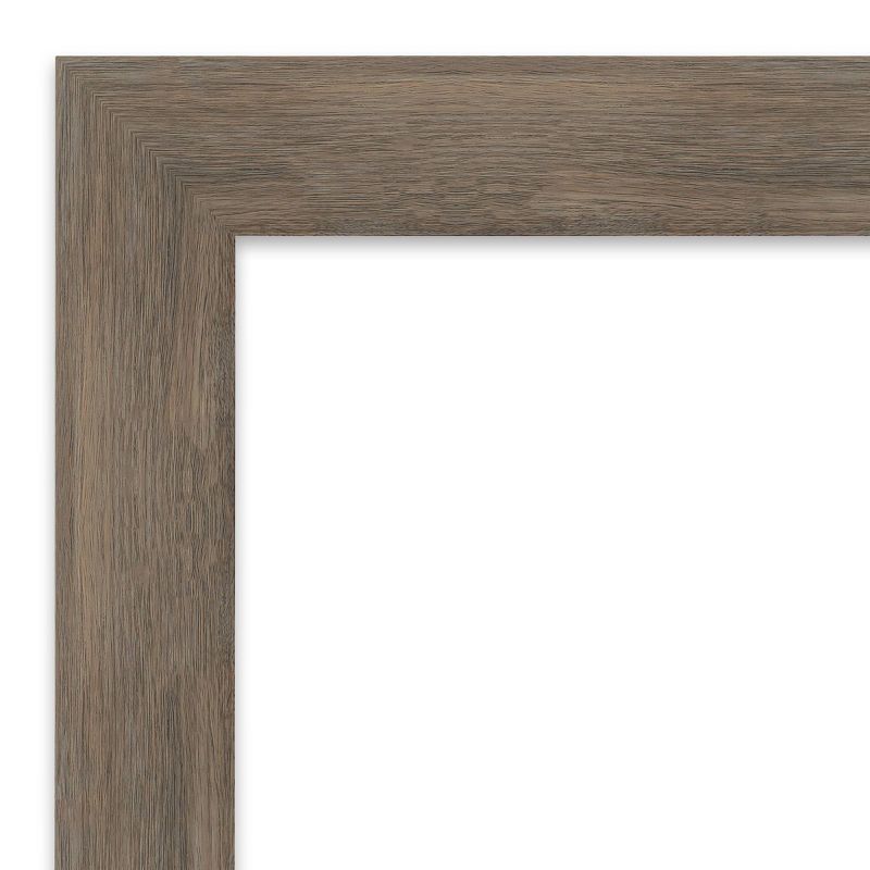 31&#34; x 31&#34; Non-Beveled Hard Mocha Wood Wall Mirror - Amanti Art, 3 of 10