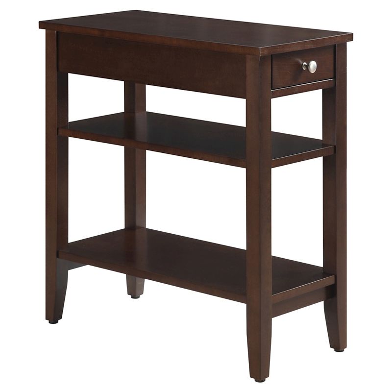 American Heritage 3 Tier End Table with Drawer - Breighton Home, 1 of 7