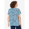 Woman Within Plus Size Perfect Printed Short-Sleeve Scoopneck Tee - 3 of 4