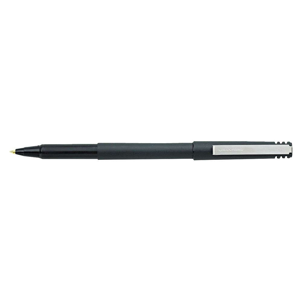UPC 070530601015 product image for uni-ball Roller Ball Stick Dye-Based Pen, Fine- Black Ink (12 per Pack) | upcitemdb.com
