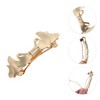 Unique Bargains Fashion Double Bow Hair Clips Gold Tone 1 Pc - 3 of 4