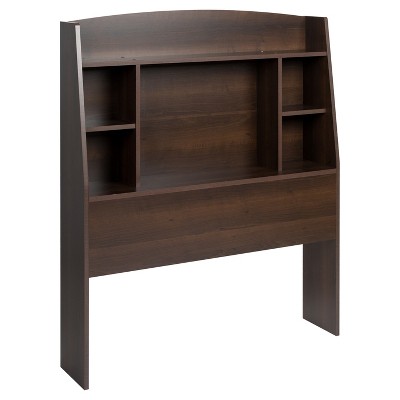 Astrid Bookcase Headboard - Espresso - Twin - Prepac