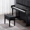 VEVOR Piano Bench, 22" x 13" x 19.3", Keyboard Piano Chair with 19.3"-22.8" Adjustable Height, Padded Cushion, Storage Compartment, Black - 2 of 4