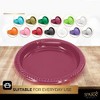 SparkSettings Disposable Plastic Dessert Plates 7 Inches, Pack of 50 - 4 of 4