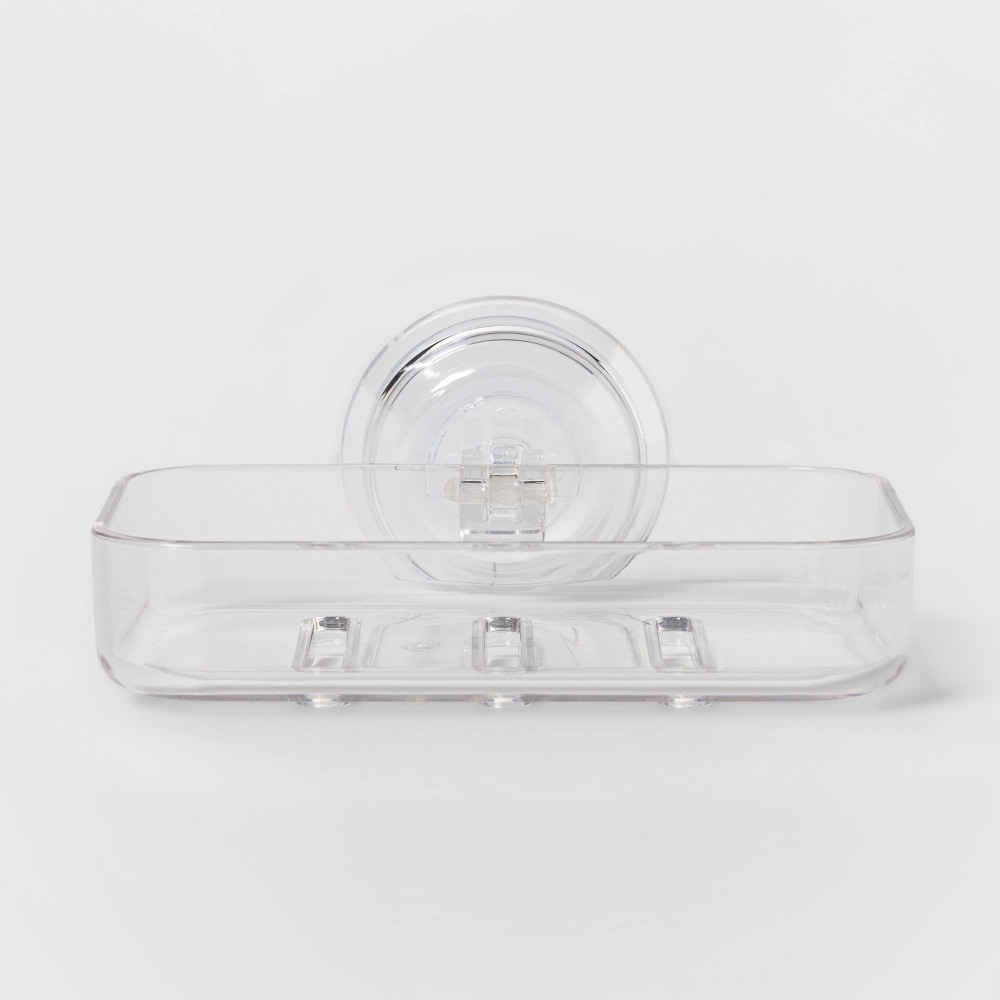 Suction Soap Dish Clear - Room Essentials